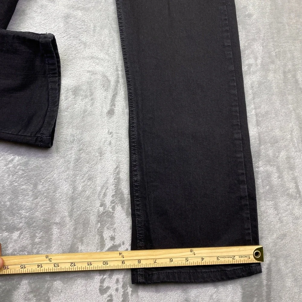 Levi's 514 Straight Fit Black Jeans Mens Sz 29 Fits 28